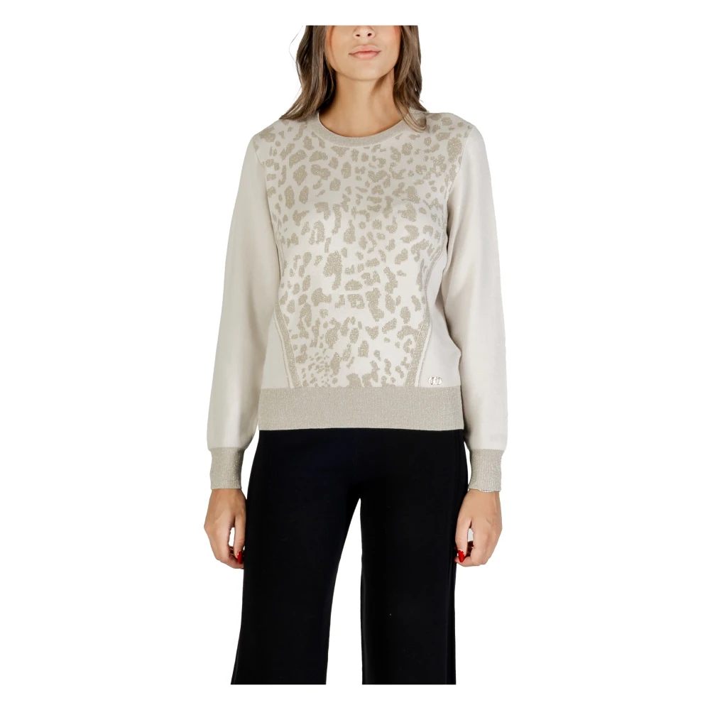 Liu Jo Damen Beige Sweatshirts & Hoodies, Lgröße: