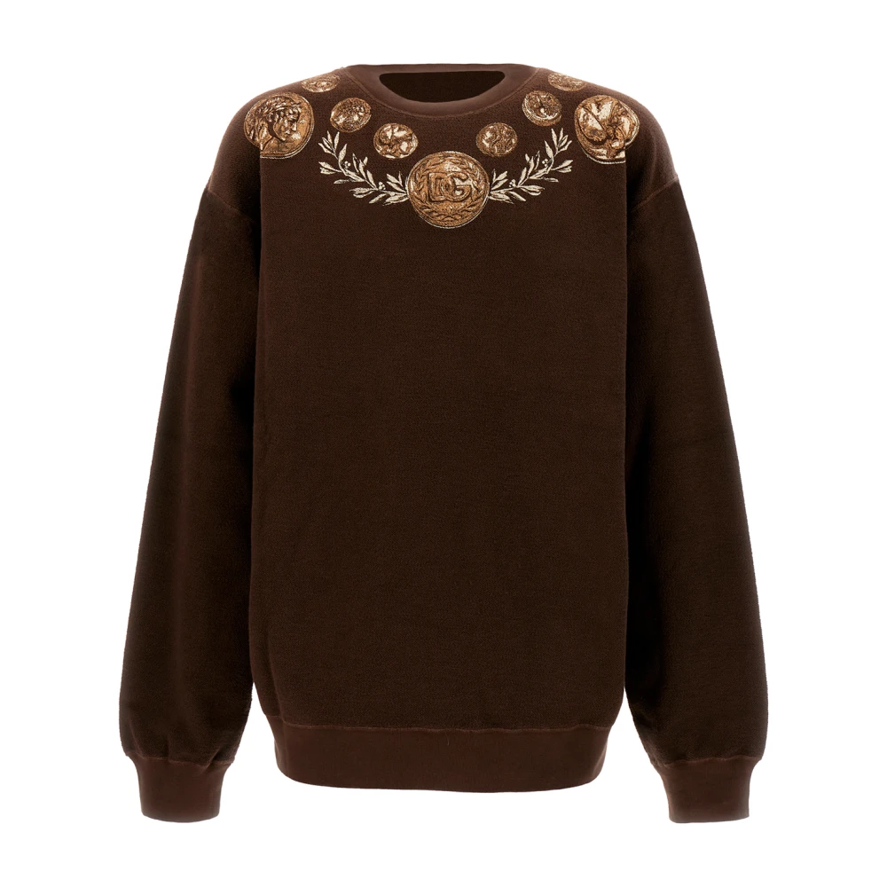 Dolce & Gabbana Stijlvolle Sweatshirts voor Mannen en Vrouwen Brown Heren