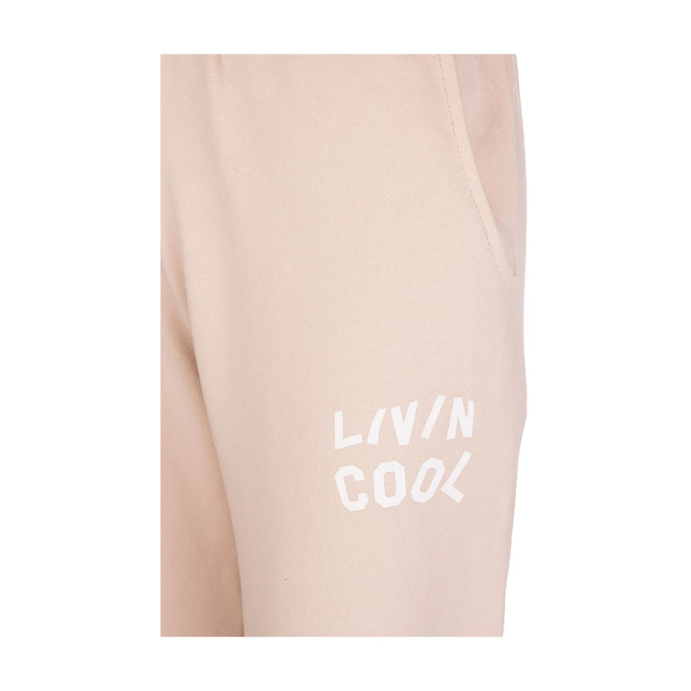 Livincool Eggnog Artwork Sweatpants Pink Dames