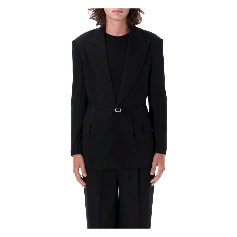 Acne Studios Zwarte Wollen Blazer Jas voor Mannen Black Heren