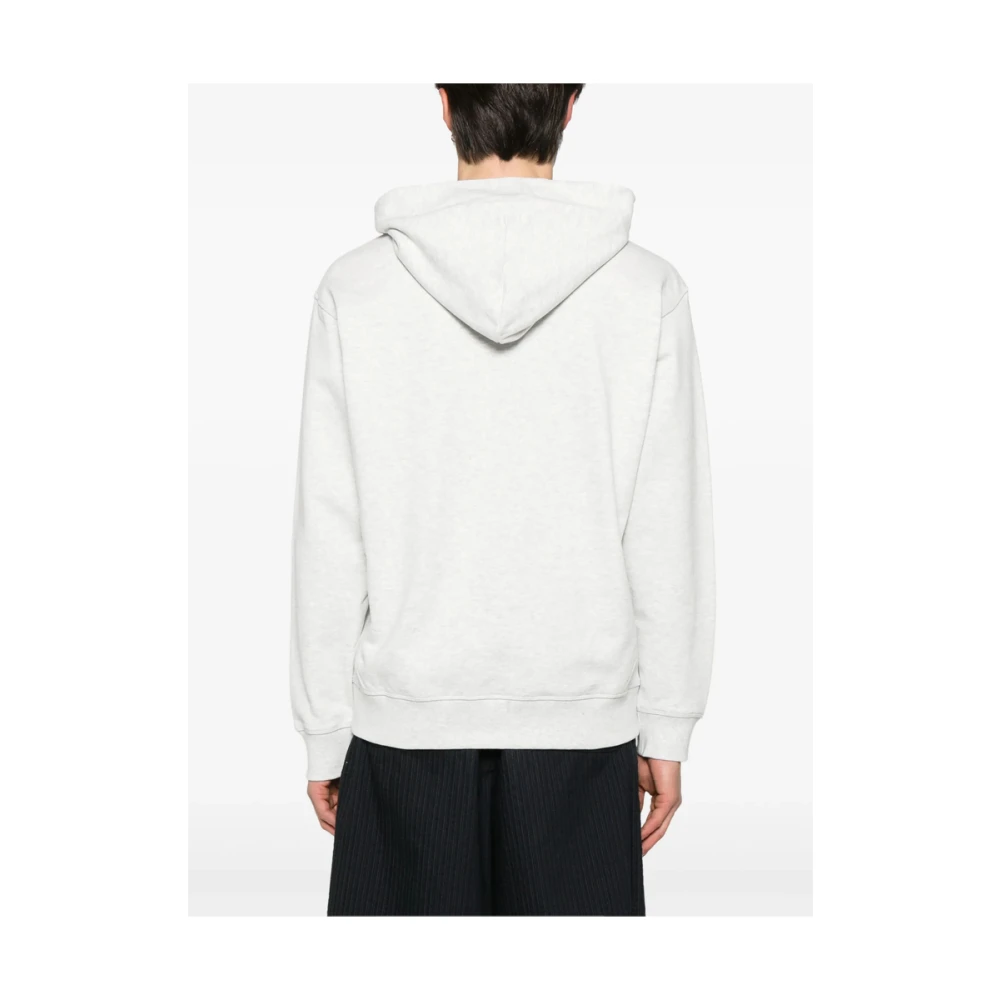 New Balance Lichtgrijze Sweatshirt met Zak Gray Heren