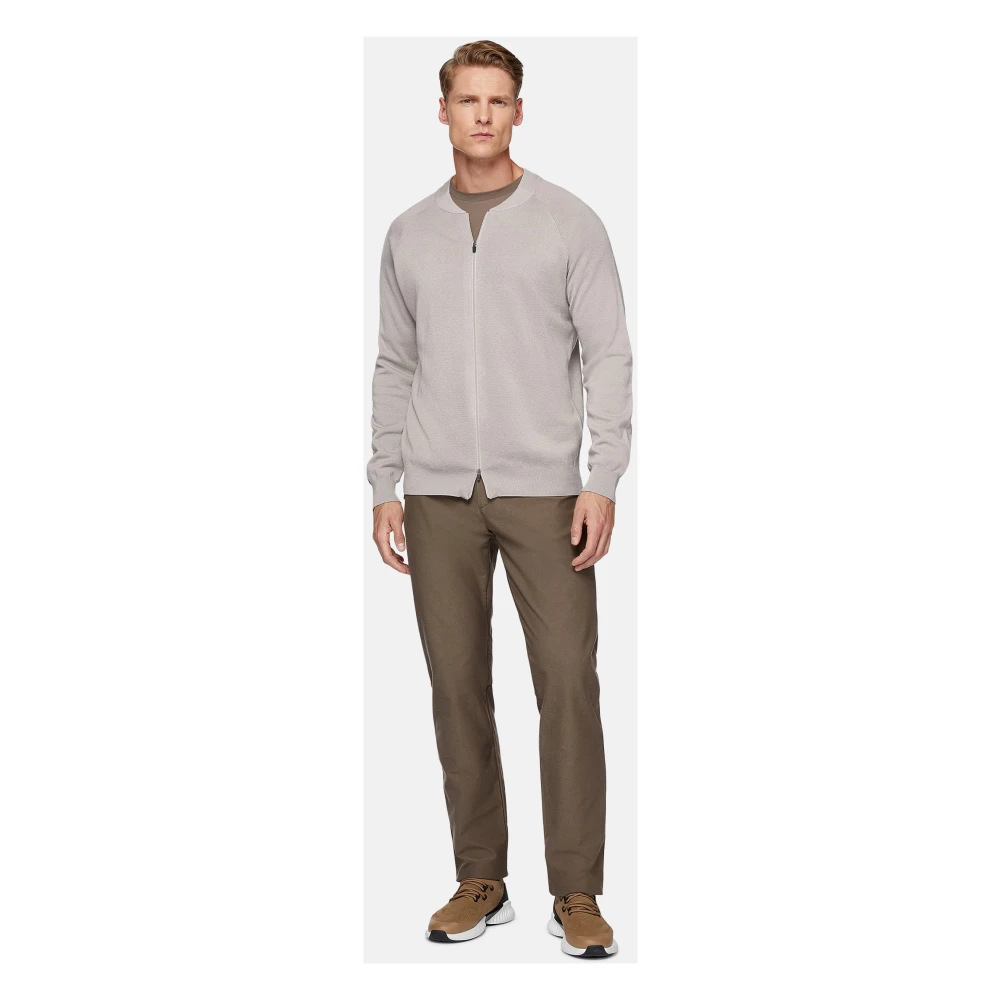 Boggi Milano Tech Bomber Jacket Gray Heren