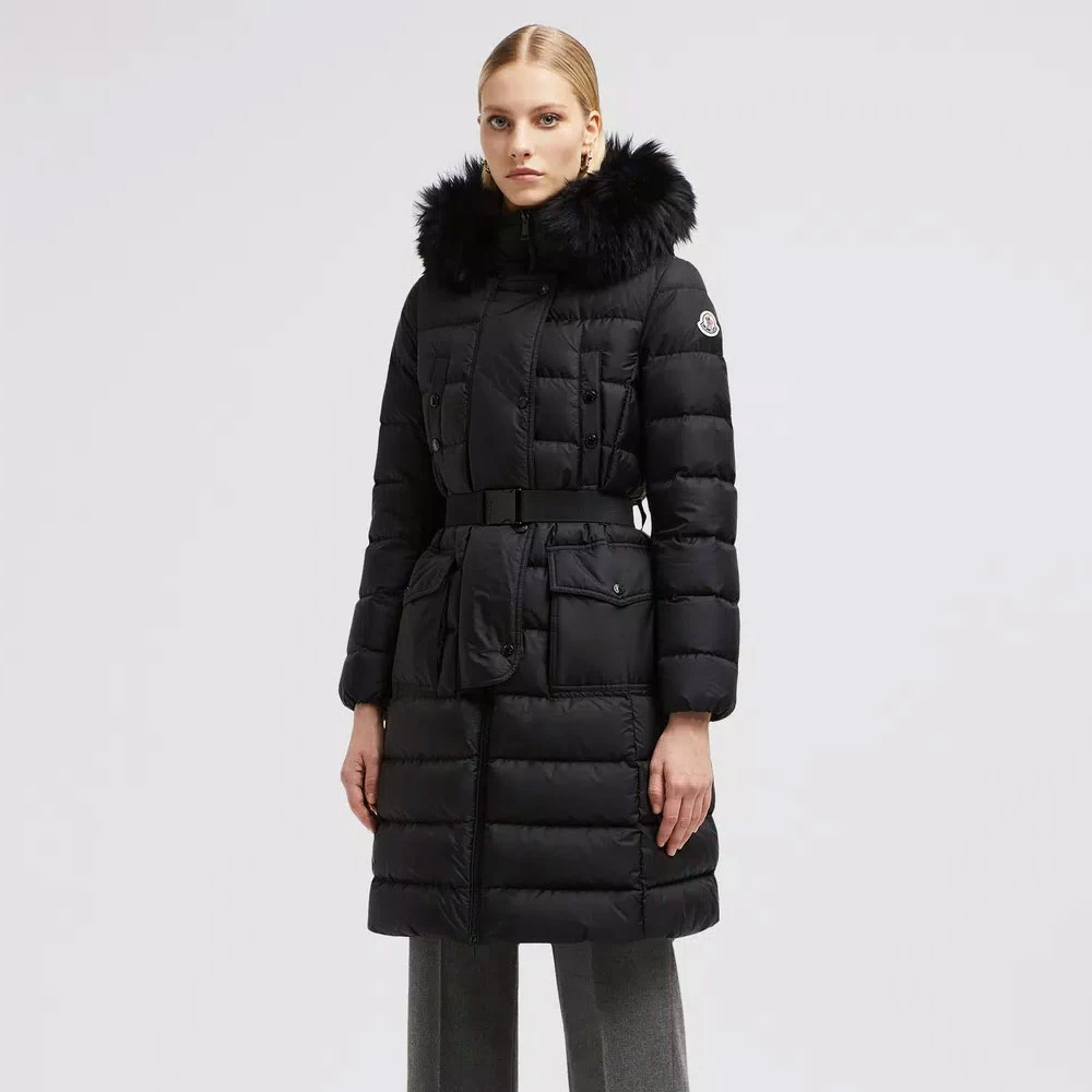 Moncler Khloe Lange Donsjas Black Dames