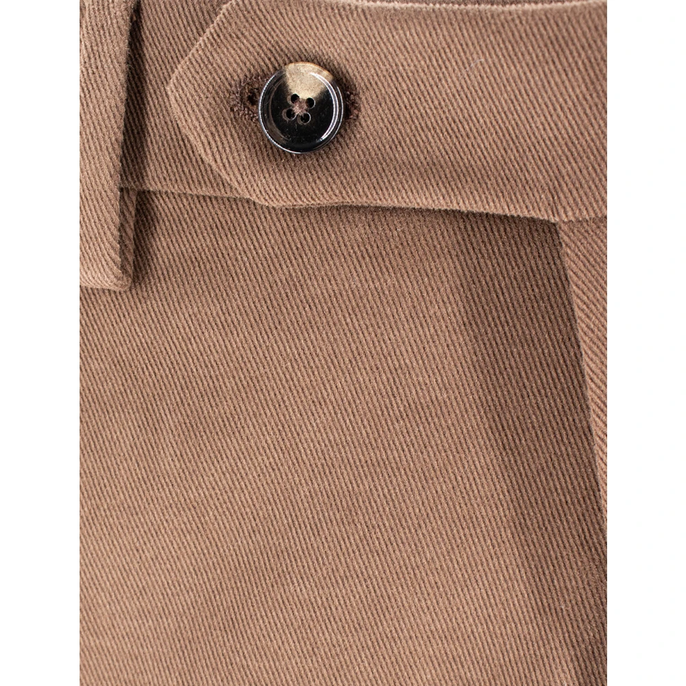 Berwich Stijlvolle Tailored Broek Brown Heren