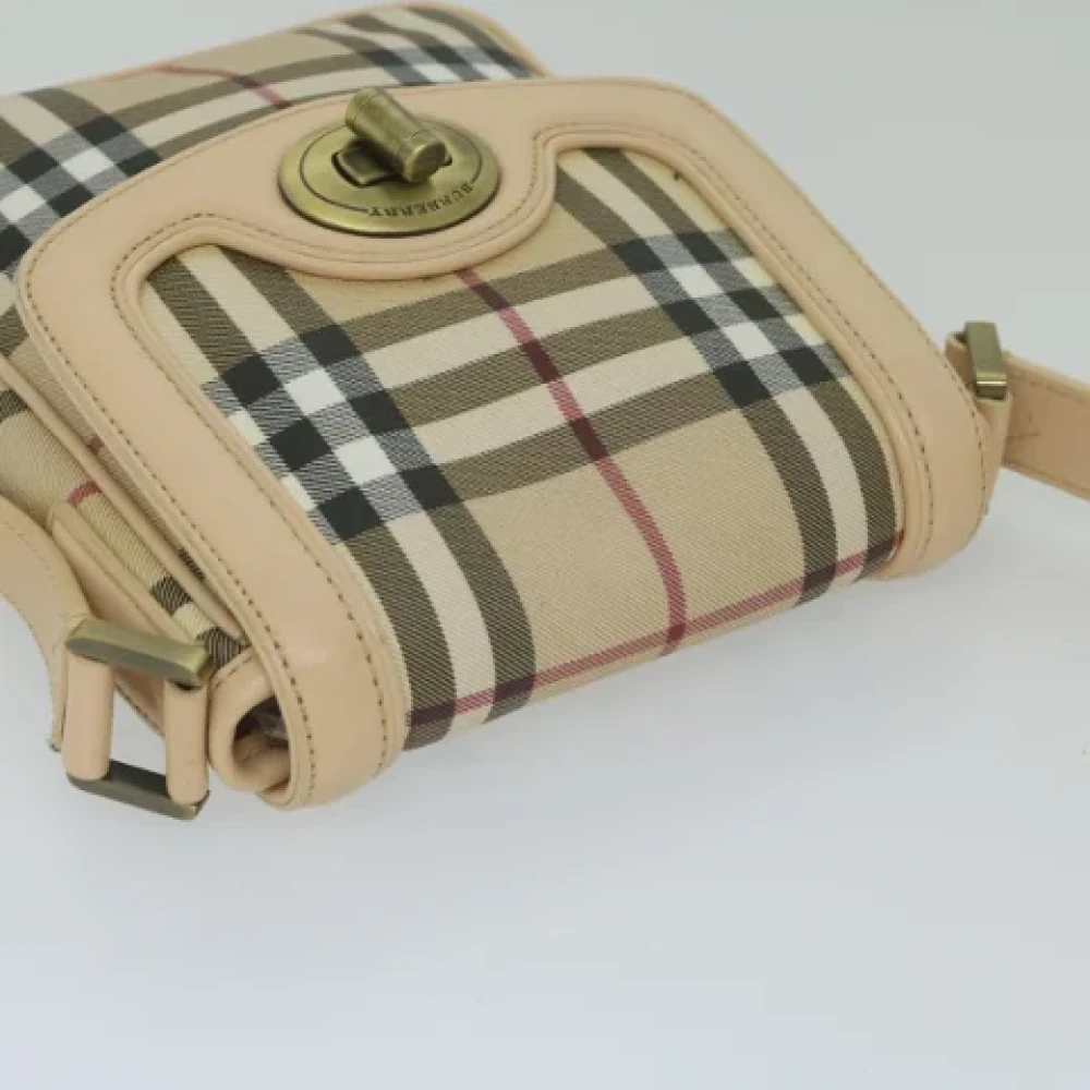 Burberry Vintage Pre-owned Canvas crossbody-bags Beige Dames