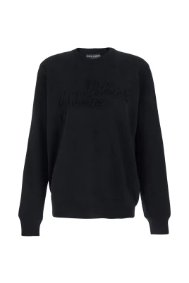 Fingraderad ullpullover