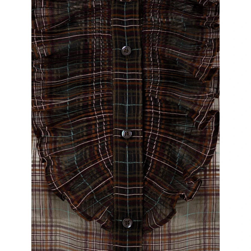 Aspesi Militaire Stijl Damesoverhemd Brown Dames