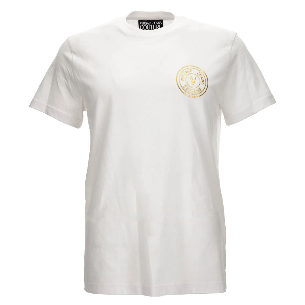 Versace Jeans Couture Grafische Print T-shirts en Polos White Heren