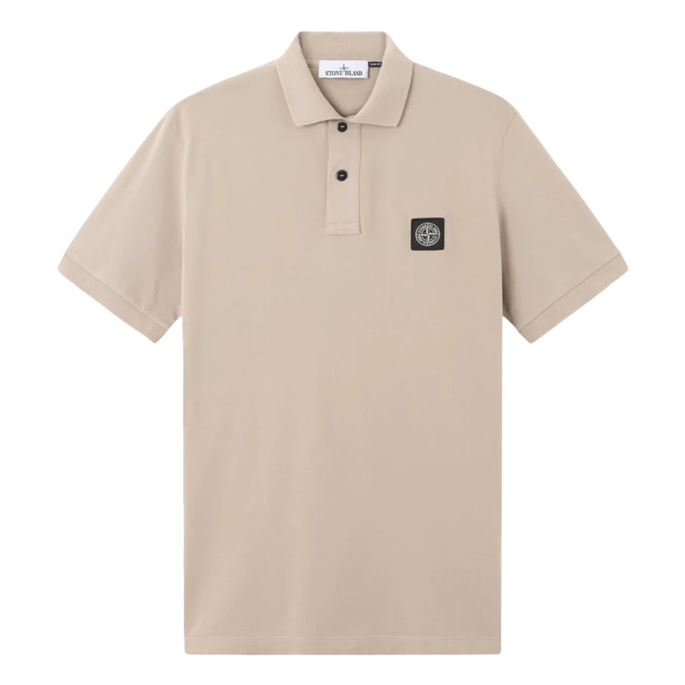 Stone Island Men's Beige Polo Shirts, 2XL, T-Shirts And Polos