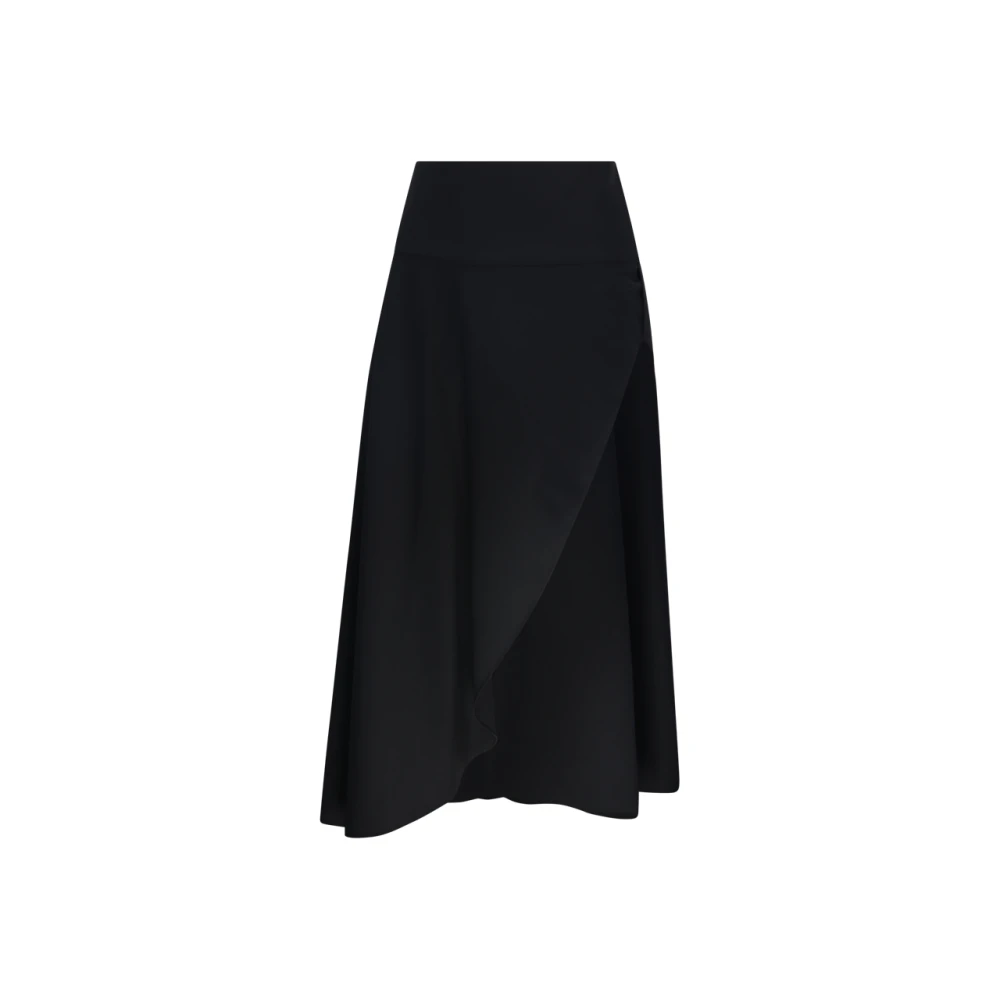 Alaïa Asymmetrische Zwarte Rok Black Dames