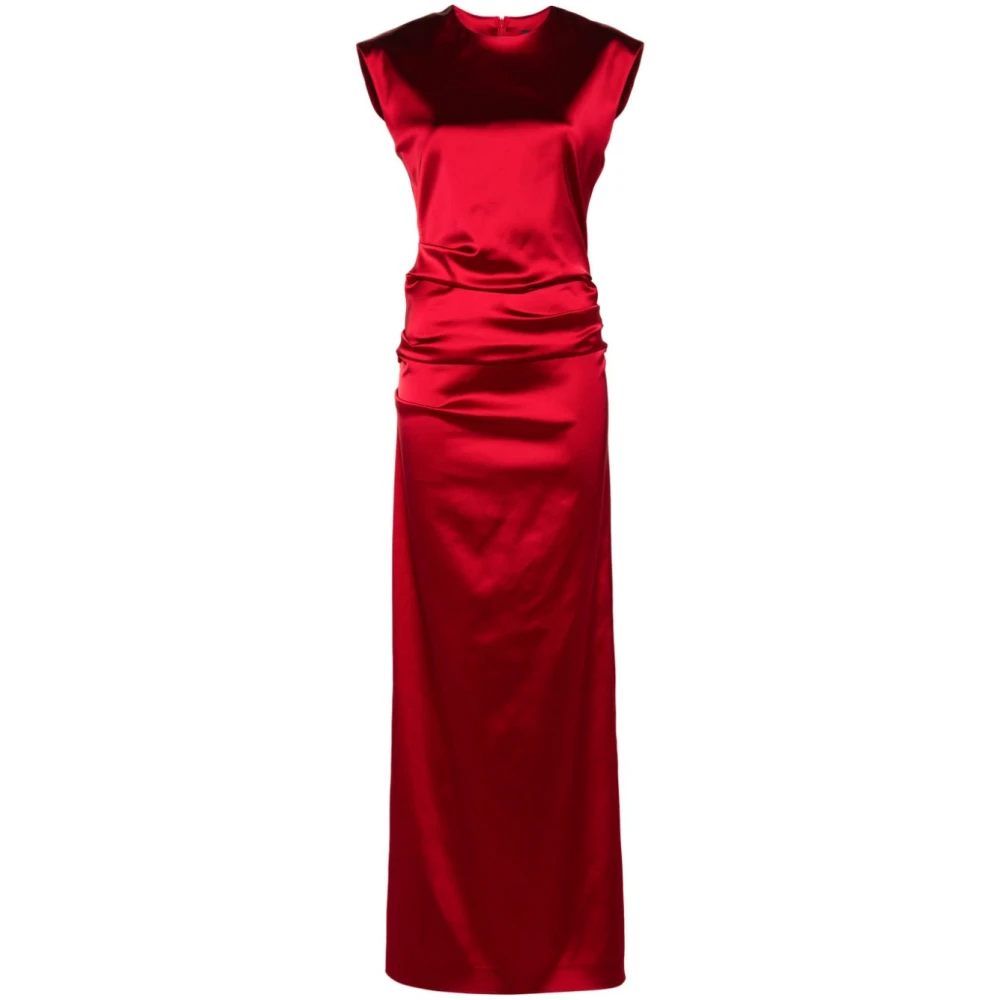 Max Mara Rode Jurk Verhoog Garderobe Elegante Stijl Red Dames