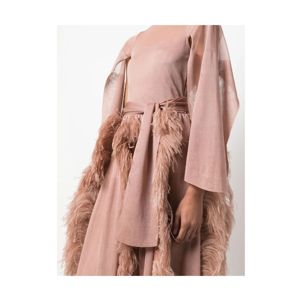 Antonino Valenti Blush Roze Zijden Maxi Jurk Pink Dames