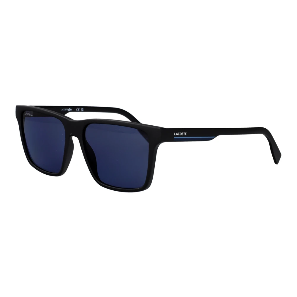 Lacoste Men's Black Sunglasses, 57 Mm, Rectangle Sunglasses