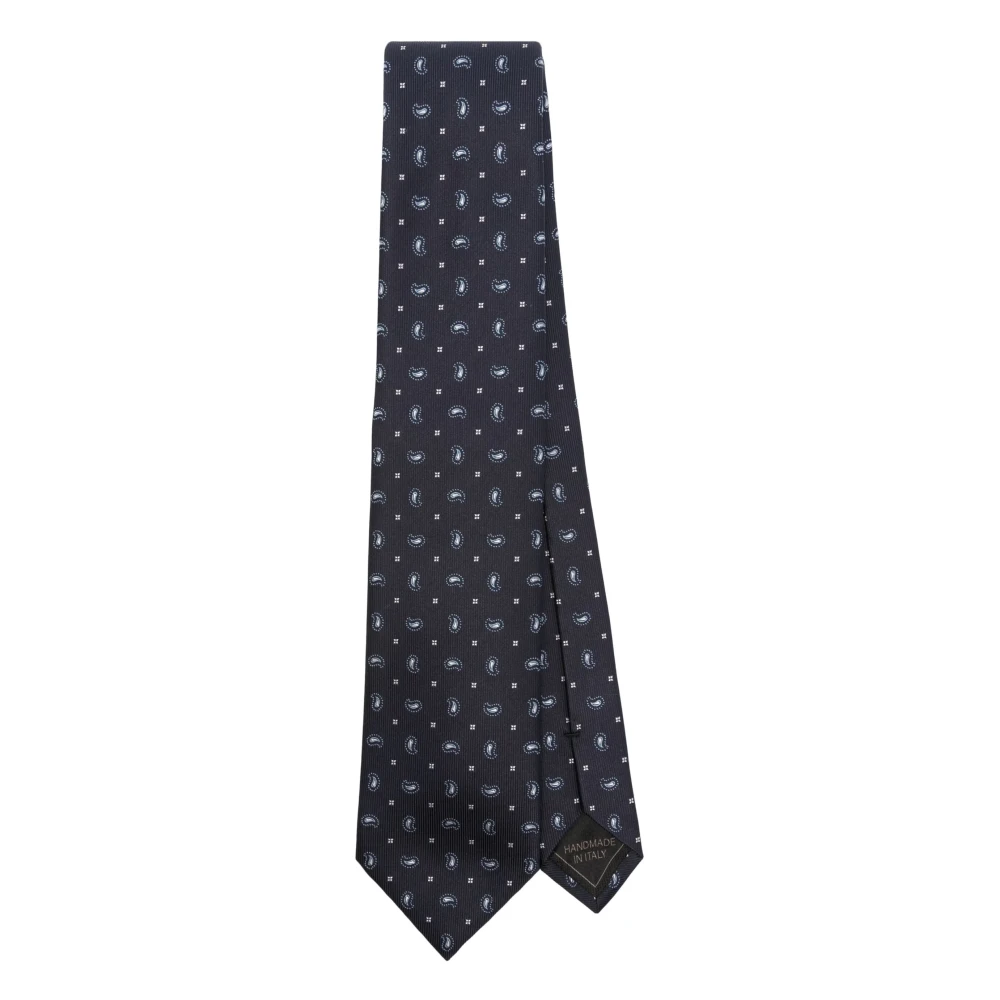 Brioni Luxe Zijden Stropdas Italiaans Designerscode Blue Heren