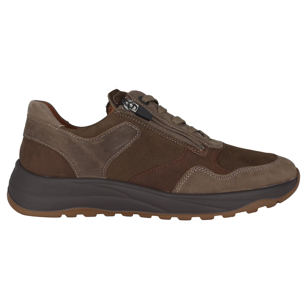Waldläufer Wijde pasvorm heren sneaker – Heren Schoenen Bruin