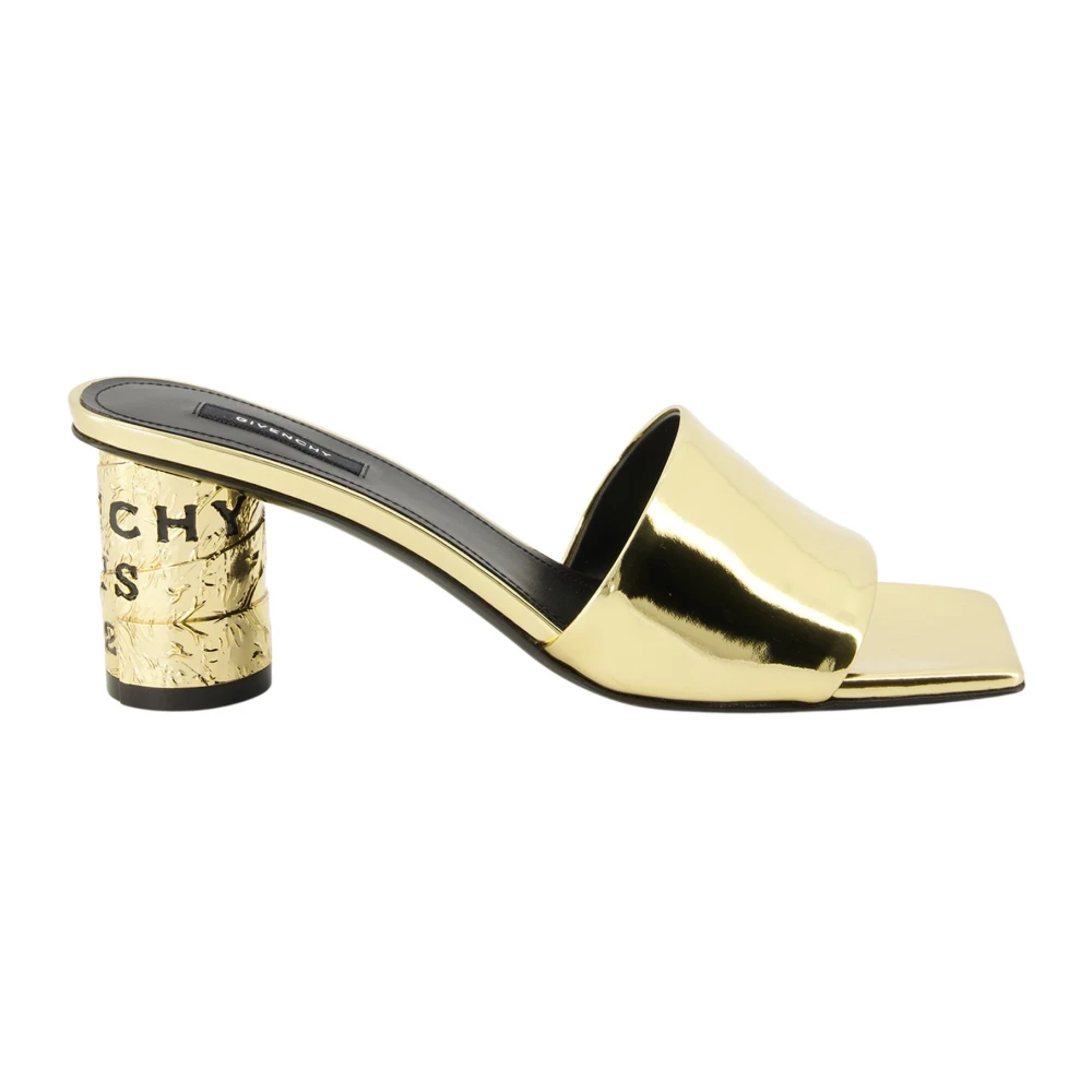 Givenchy Women's Yellow Heeled Mules, 4 Uk, Tape Heeled Mules