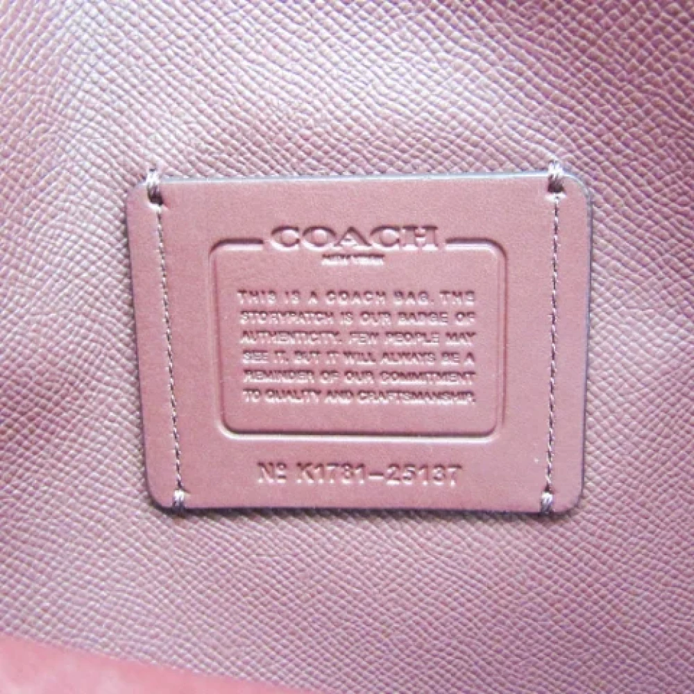 Coach Pre-owned Leather shoulder-bags Pink Dames