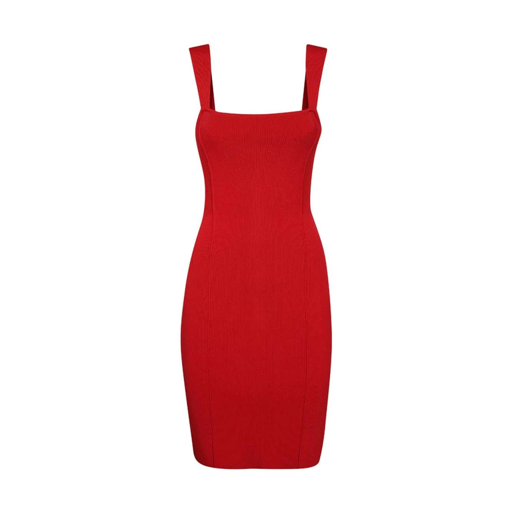 John Richmond Elegante Jersey Sheath Jurk Red Dames