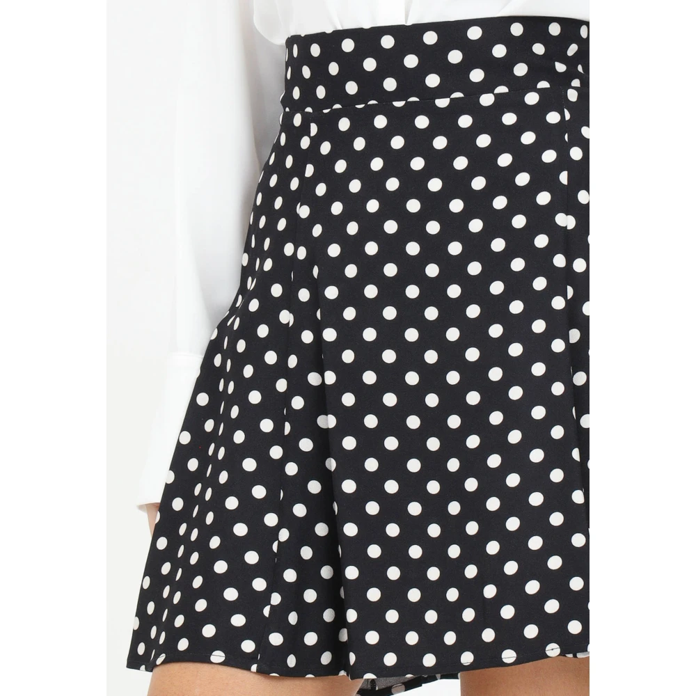 Mar De Margaritas A-lijn rok met polka dots Black Dames