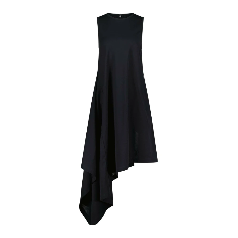 Y-3 Asymmetrische Jurk A-Lijn Stijl Black Dames