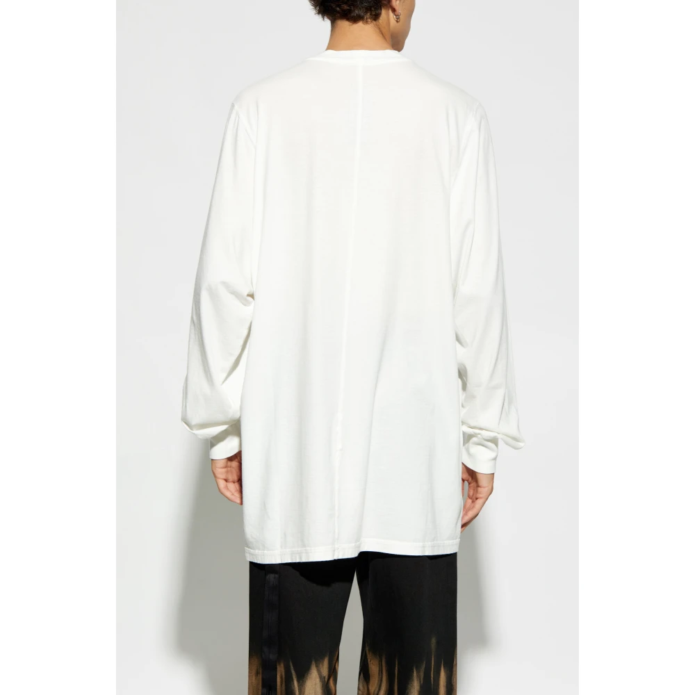 Rick Owens Oversized T-shirt Jumbo Beige Heren