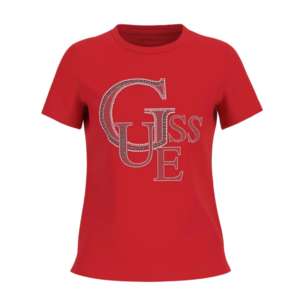 Guess - Tops > T-Shirts - Red - Guess - Modalova
