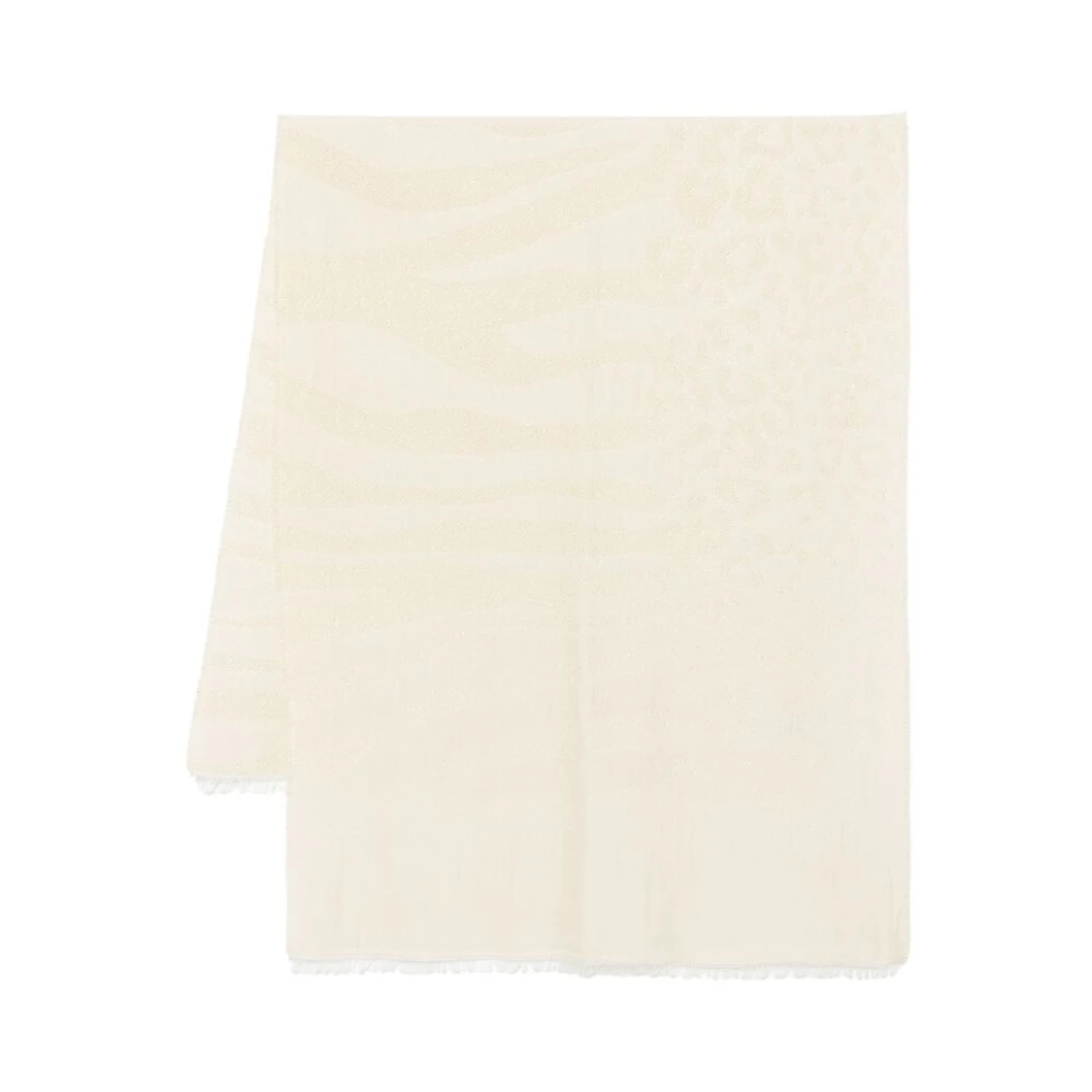 D'aniello Off-White Gebreide Omslagstijl met Lurex Beige Dames