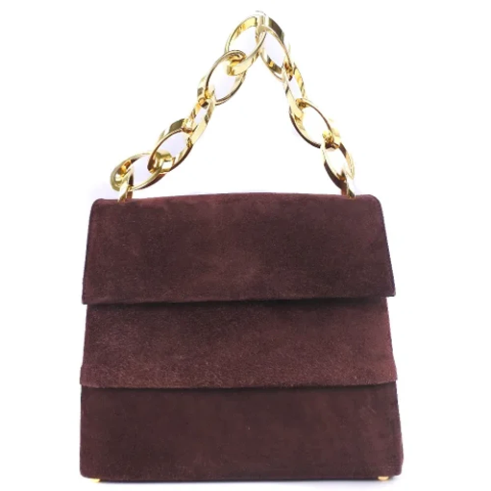 Salvatore Ferragamo Pre-owned Leather shoulder-bags Brown Dames