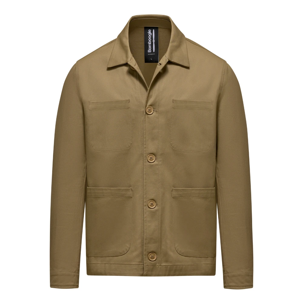 Bomboogie Uomo Marrone - Sanforized Cotton Jacket - Jackets - Xl