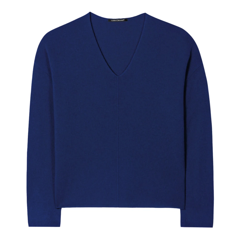 LUISA CERANO Stijlvolle Gebreide Kleding Blue Dames