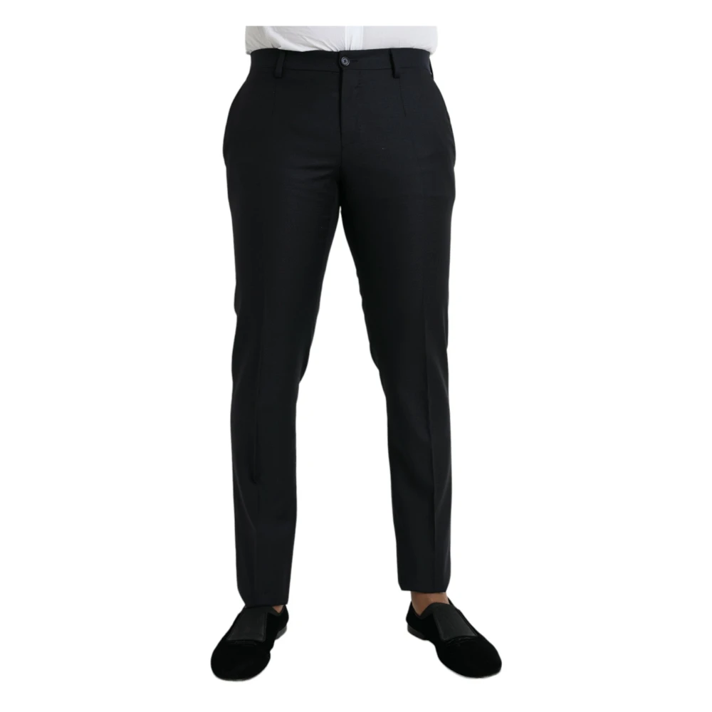Dolce & Gabbana Donkerblauw wol Napoli formeel pak Blue Heren