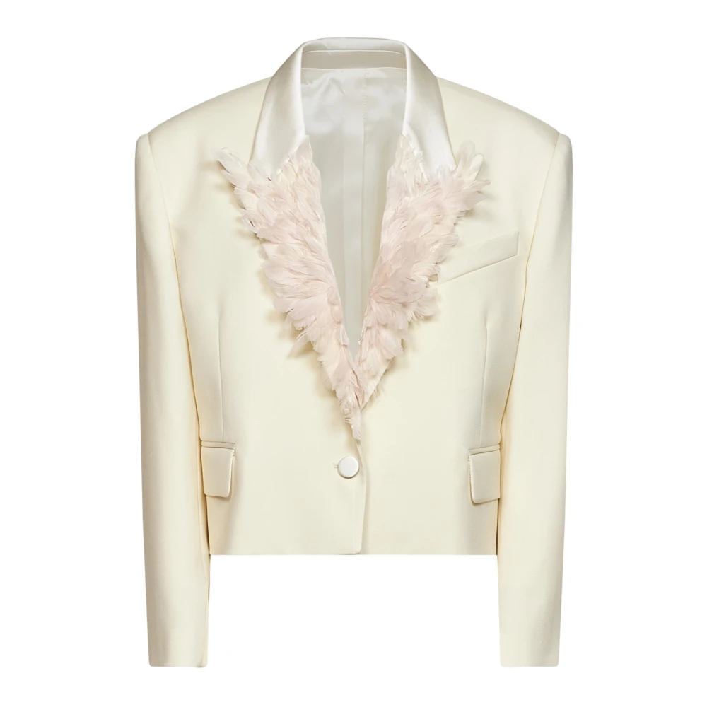 The Attico Donna Bianco - Blazer Cropped - Jackets - S