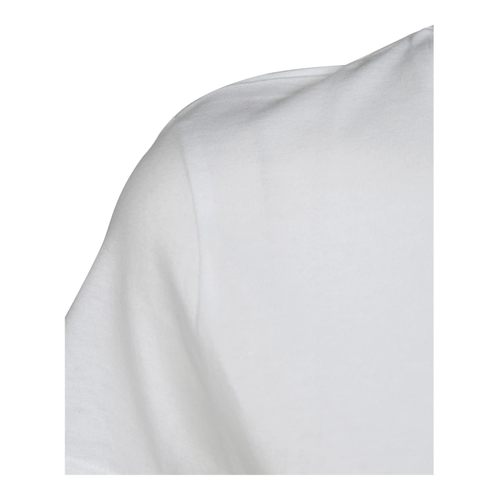 majestic filatures Casual Jamie T-shirt met ronde hals White Dames