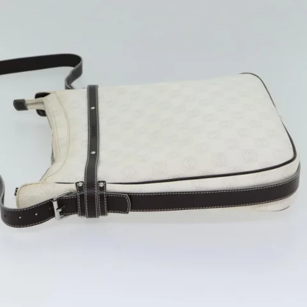 Loewe Pre-owned Canvas shoulder-bags White Dames
