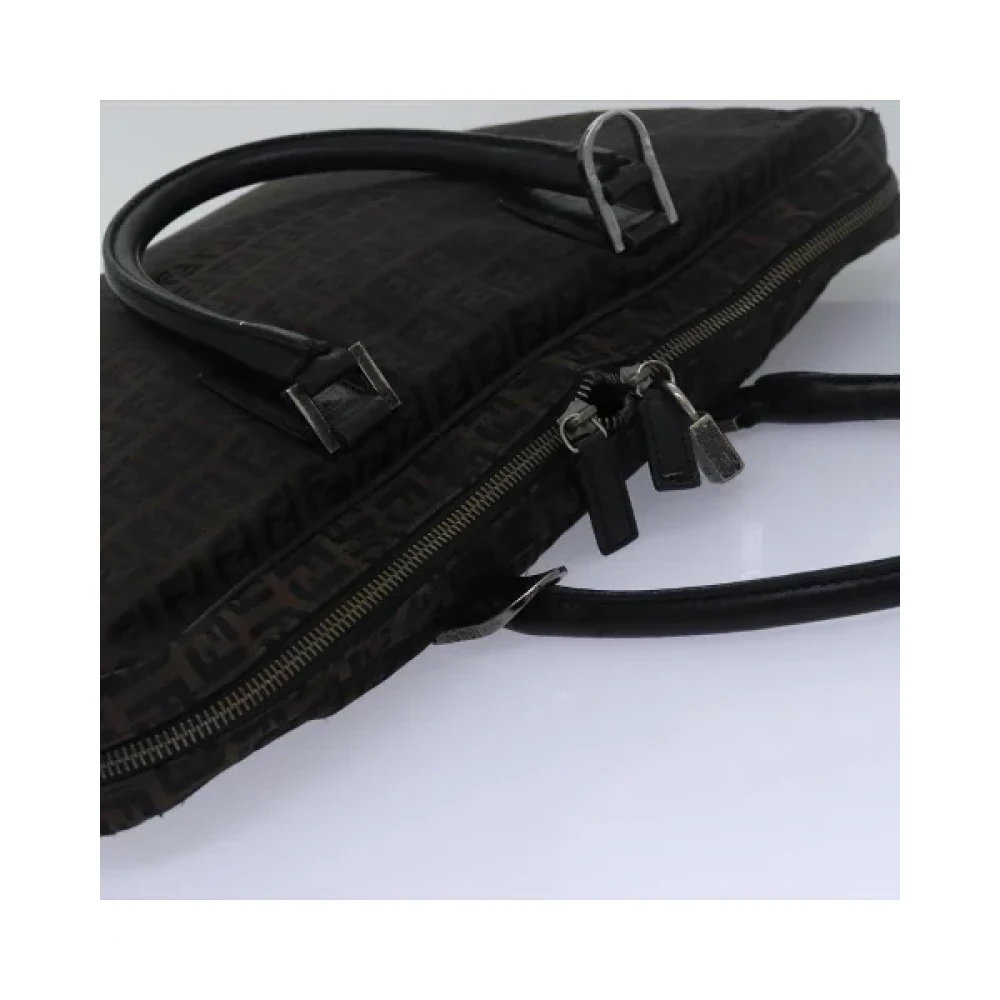 Fendi Vintage Pre-owned Canvas handbags Brown Dames