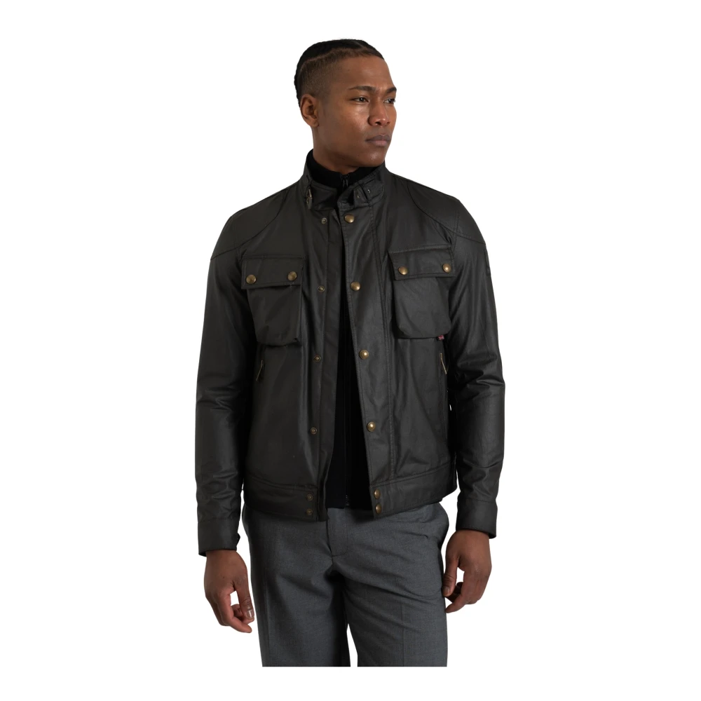 Belstaff , Light Jackets, Male, Green, Xl, Racemaster Icon Jacket - Image 2