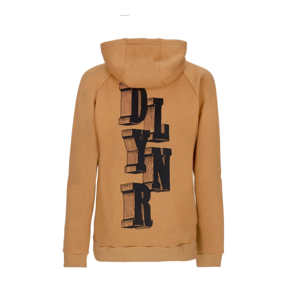 Dolly Noire Blok Hoodie Khaki Sweatshirt met Lange Mouwen Brown Heren