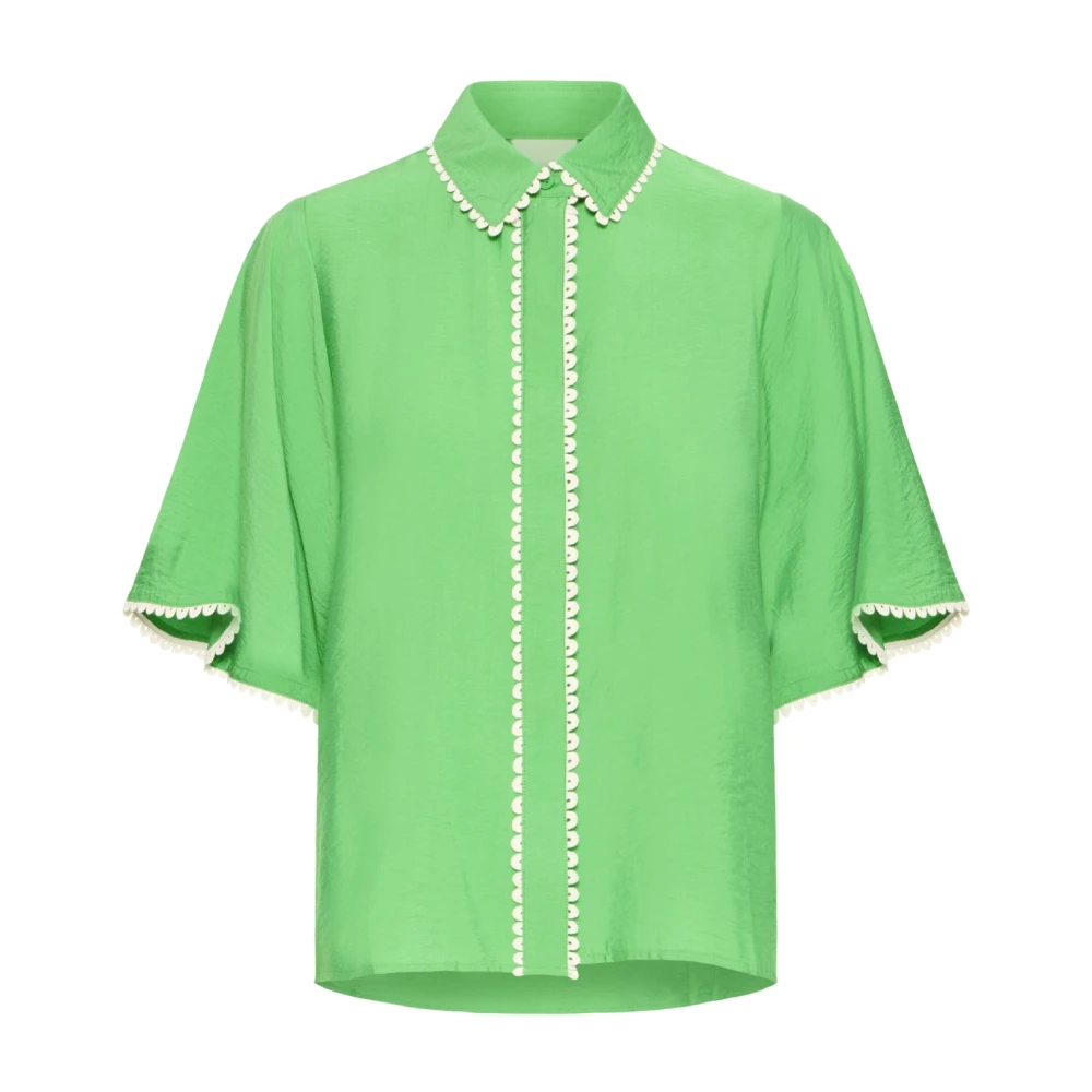 Ichi Women's Green Ihmarion T-Shirt - Shirts - S - Blouses & Shirts