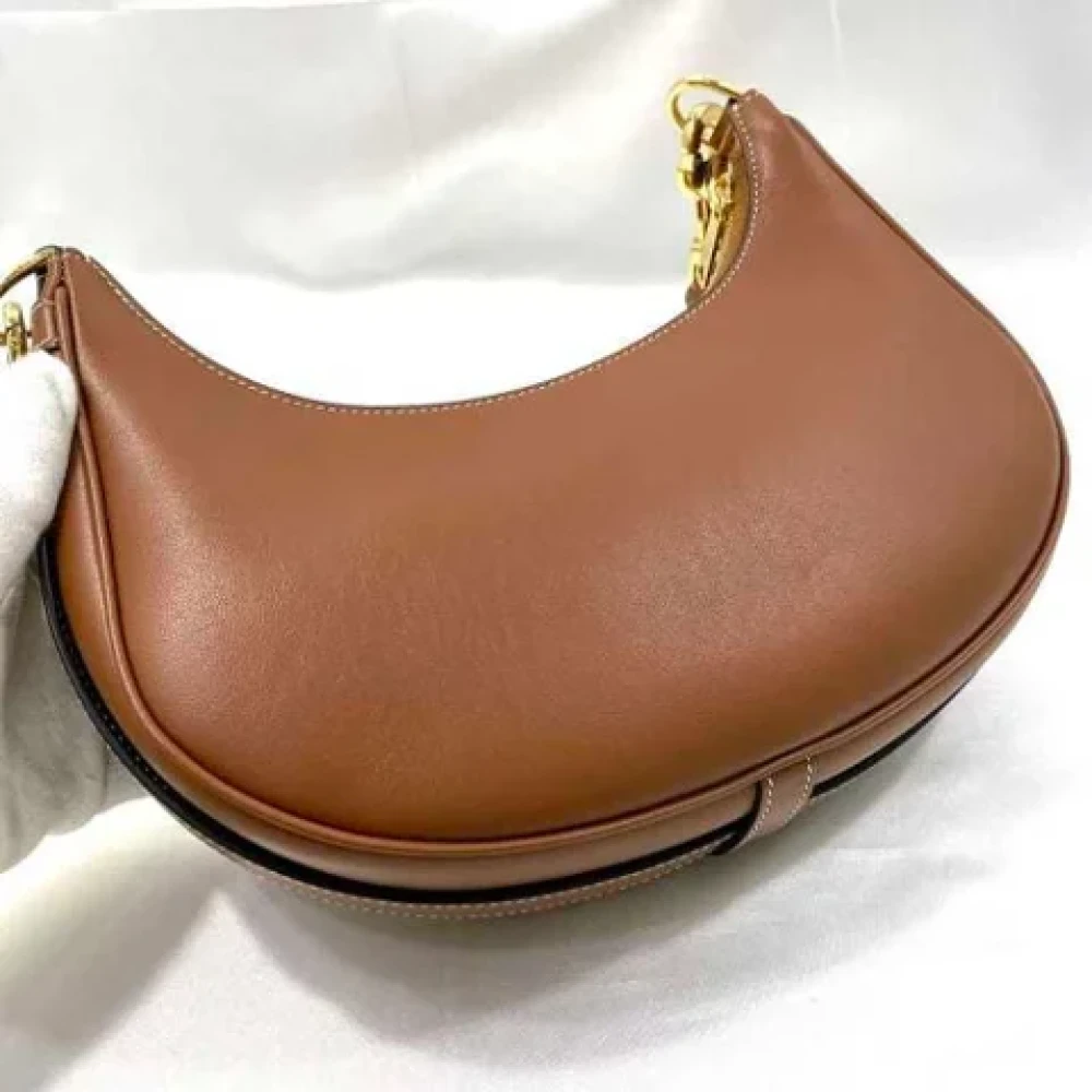 Celine Vintage Pre-owned Leather shoulder-bags Brown Dames