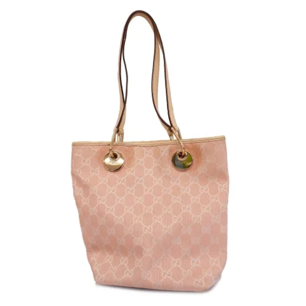 Gucci Vintage Pre-owned Canvas totes Pink Dames