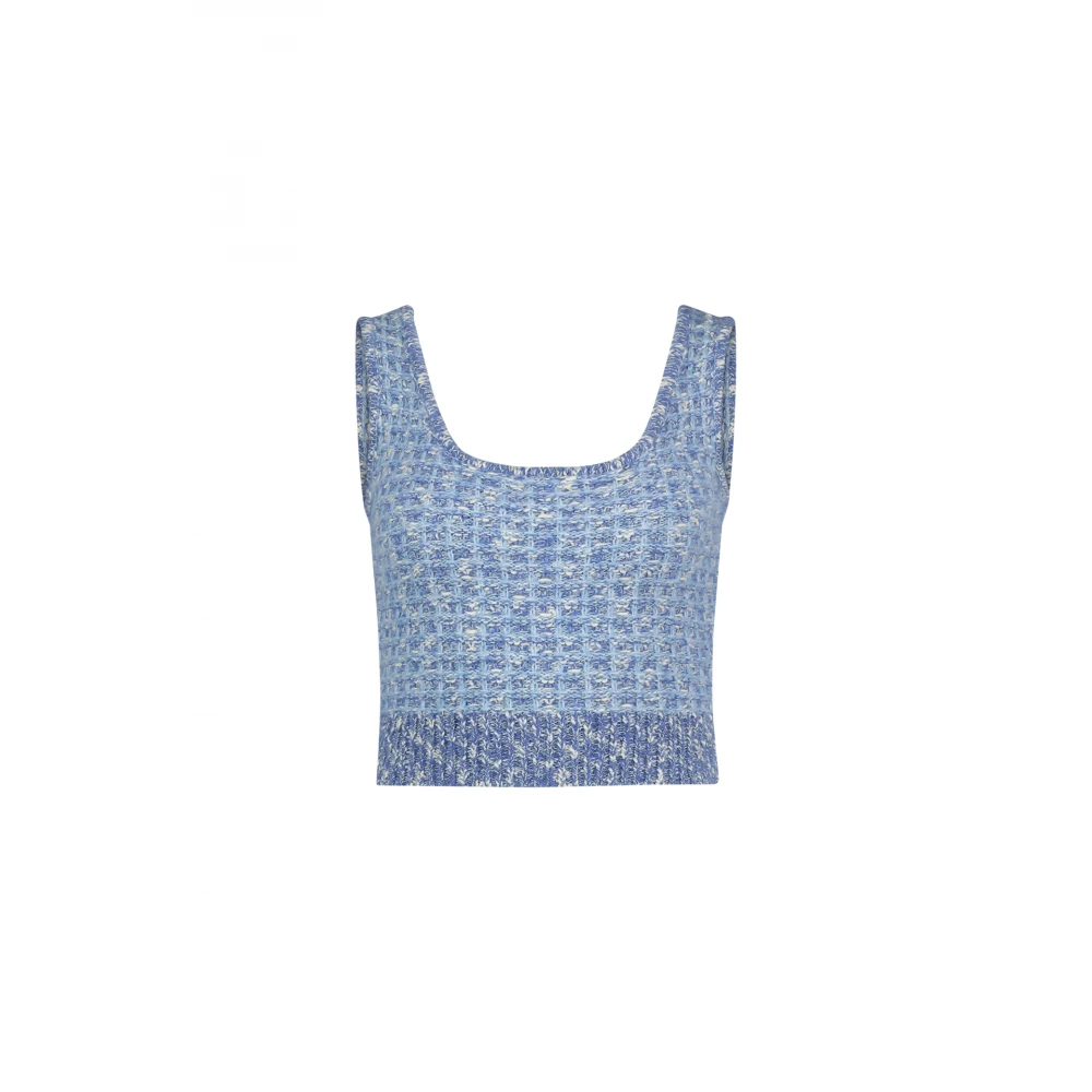 Fabienne Chapot Blauwe Tweed Bralette voor Casual Chic Blue Dames