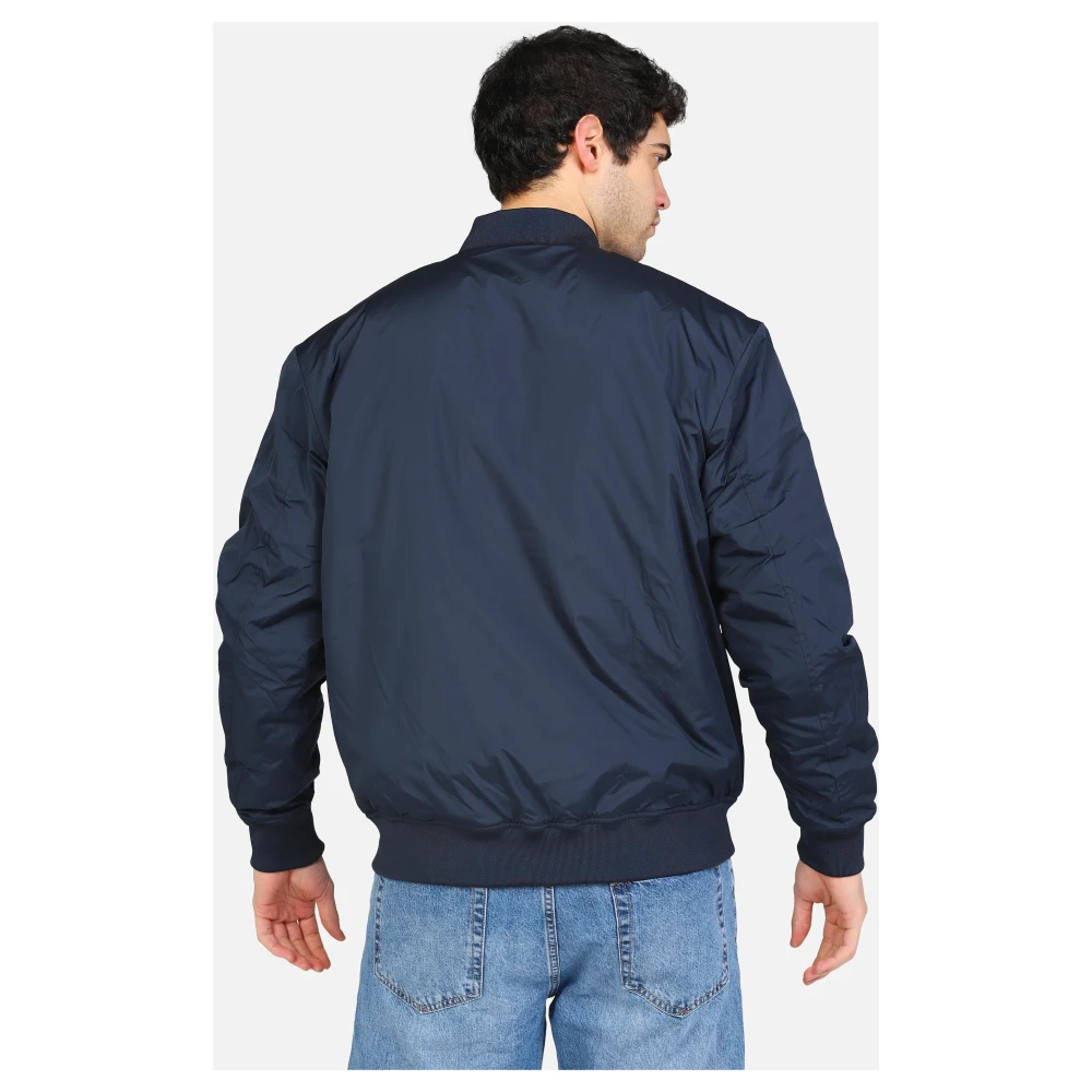 Selected Homme Klassieke Bomberjack met Zakken en Rits Blue Heren