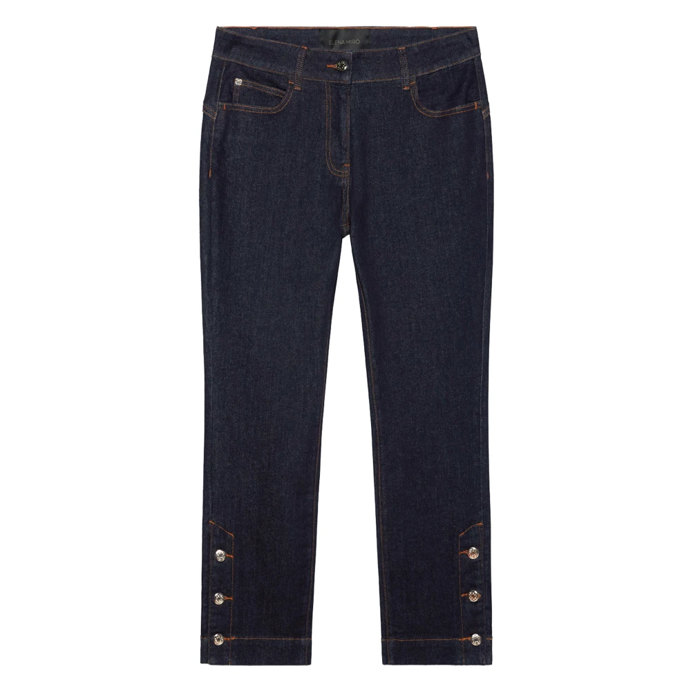 Elena Mirò Denim Mode Jeans voor Vrouwen Blue Dames