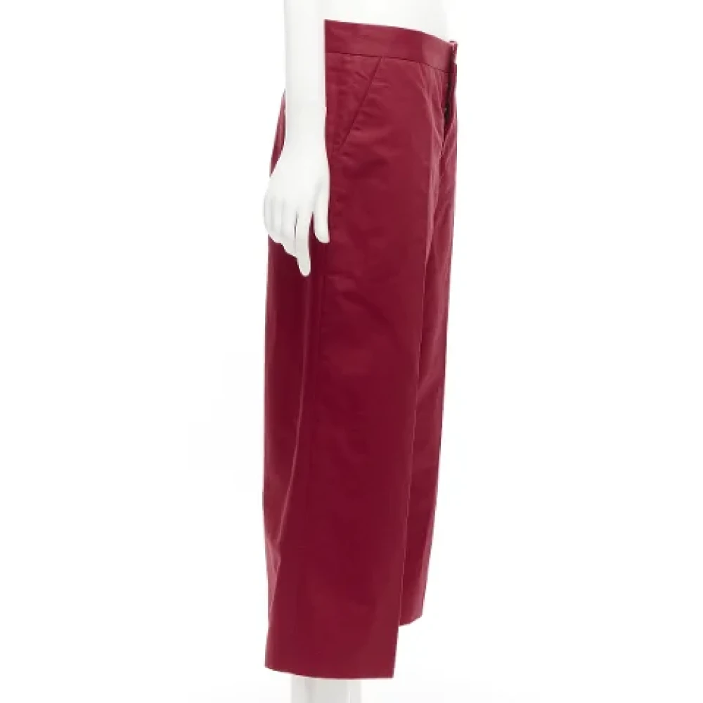 Marni Pre-owned Cotton bottoms Red Dames