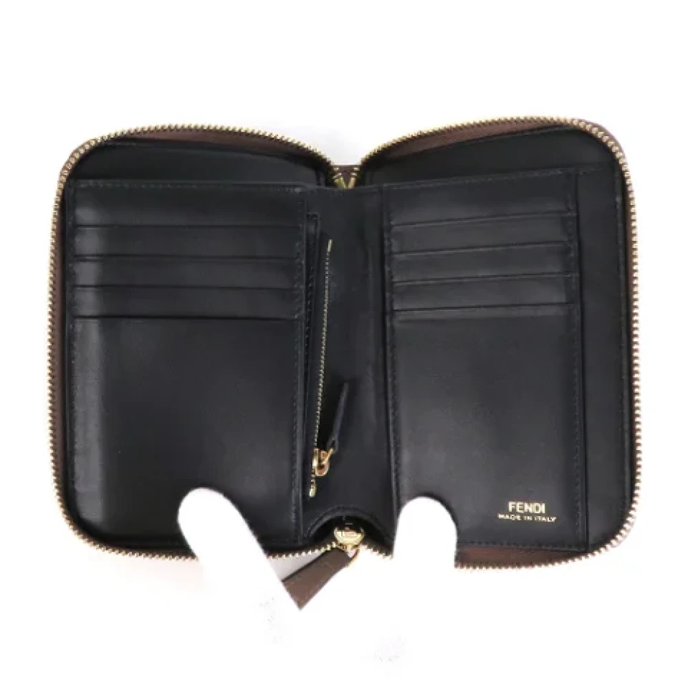 Fendi Vintage Pre-owned Leather wallets Brown Dames