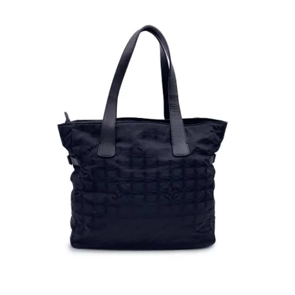 Chanel Vintage Pre-owned Canvas totes Black Dames