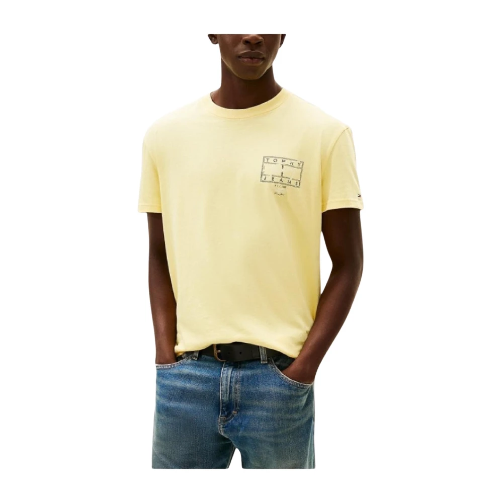 Tommy Hilfiger Men's Yellow Logo T-Shirt - T-Shirts - S - Tops
