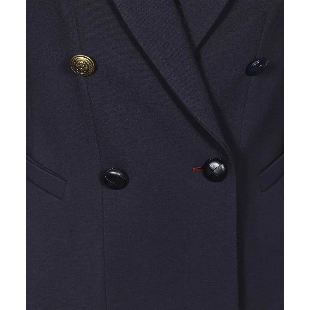 Dondup Dubbelrijige blazer met voorzakken Blue Dames
