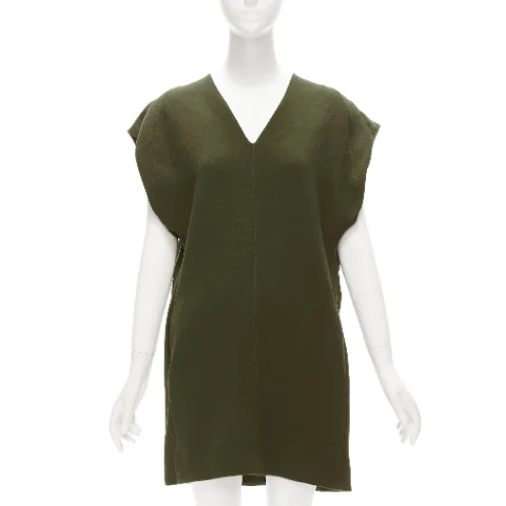 Marni Pre-owned Wool dresses Green Dames