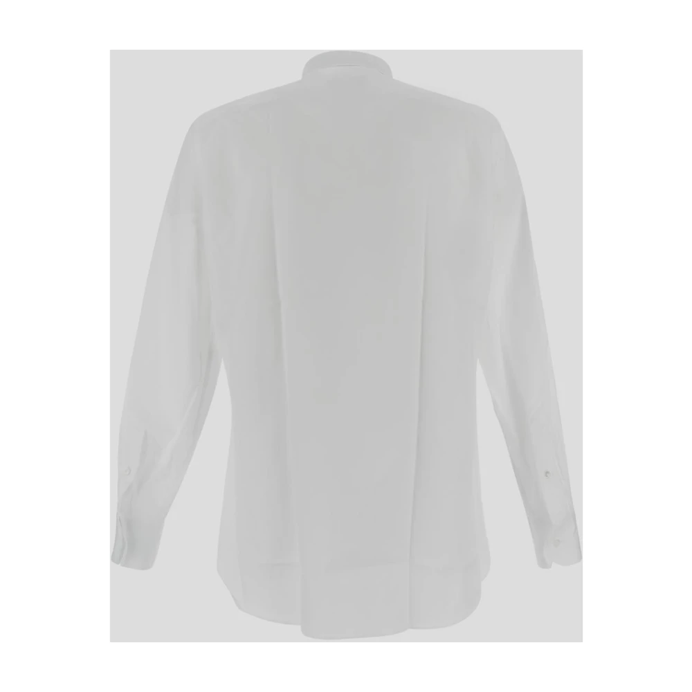 Lardini Katoenen Heren Overhemd White Heren